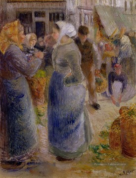 le marché Camille Pissarro Peinture à l'huile